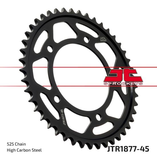 Picture of JT Rear Sprocket Yamaha MT-09 21-22, Tracer 9 21-23, Tracer 9 GT 21-23, XSR900 22 (1877-45) (Single)
