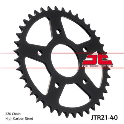 Picture of JT Rear Sprocket Aprilia 125 Pegeso 89-99, 125 Tuareg Wind 90-92 (21-40) (Single)