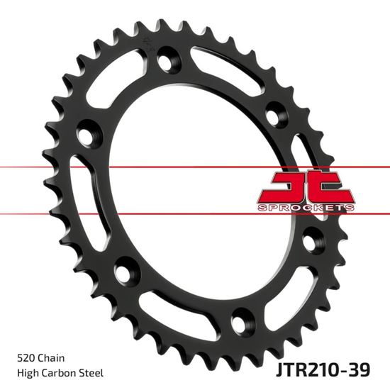 Picture of JT Rear Sprocket Honda CFR230L 08-09, XR250 Baja 96, XR250S 96 (210-39) (Single)