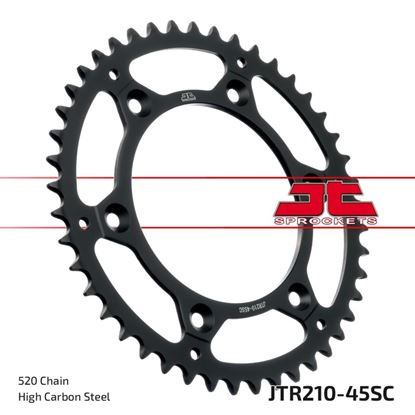 Picture of JT Rear Sprocket Honda XR400R 96-04 (Self Cleaning) (210-45) (Single)