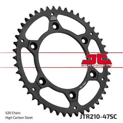 Picture of JT Rear Sprocket Honda CRF150F 06-18 (Self Cleaning) (210-47) (Single)