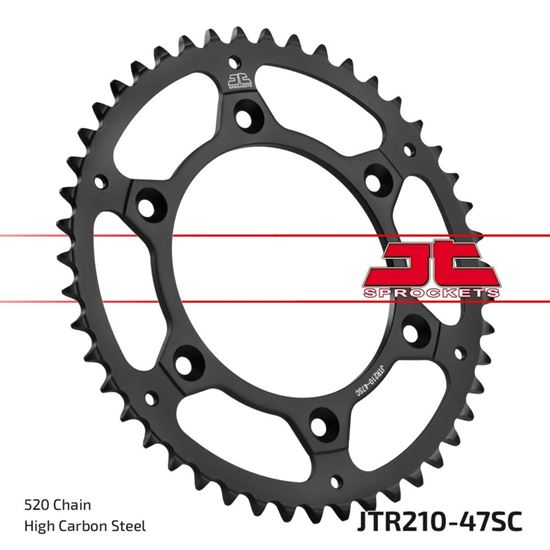 Picture of JT Rear Sprocket Honda CRF150F 06-18 (Self Cleaning) (210-47) (Single)