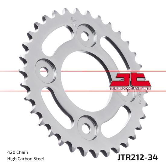 Picture of JT Rear Sprocket Honda MSX125 (Grom 125) 13-20, Z125 Monkey 19-21 (212-34) (Single)