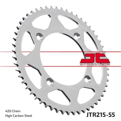 Picture of JT Rear Sprocket Honda CR80R2 96-02, CR85RB 05-07 (215-55) (Single)