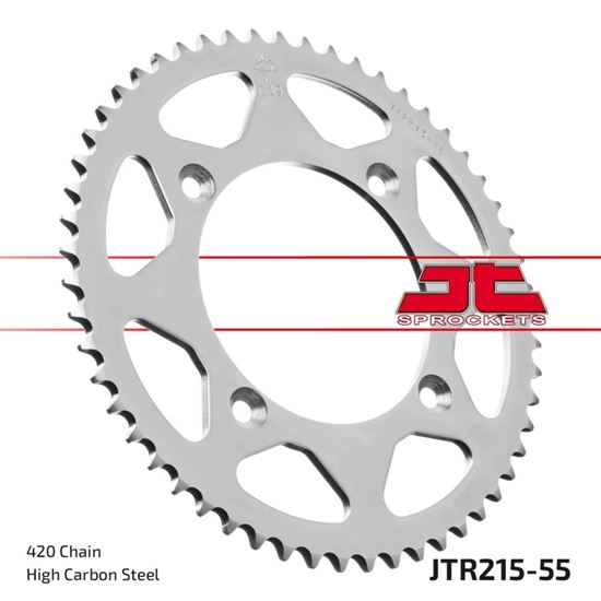 Picture of JT Rear Sprocket Honda CR80R2 96-02, CR85RB 05-07 (215-55) (Single)