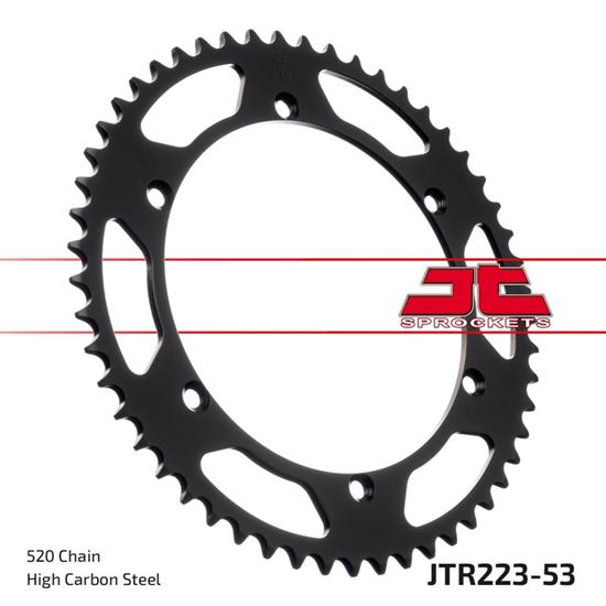 Picture of JT Rear Sprocket Husqvarna 250 WR Enduro 83-84, 350 WR 81-88, 400 WR/CR 81-89 (223-53) (Single)