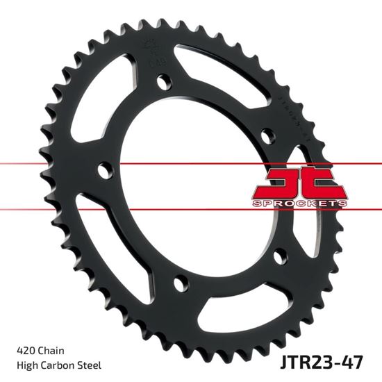 Picture of JT Rear Sprocket Aprilia 50 RS 99-05, 50 Tuono 03-05 (23-47) (Single)