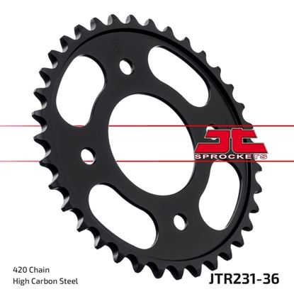 Picture of JT Rear Sprocket Honda C125 Super Cub 18-21 (231-36) (Single)
