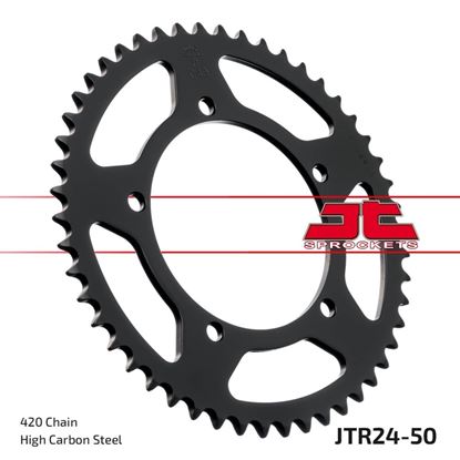 Picture of JT Rear Sprocket Yamaha DT50SM 02 (24-50) (Single)
