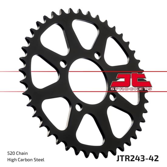 Picture of JT Rear Sprocket Honda MTX200R 83-86 (243-42) (Single)