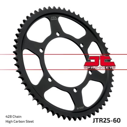 Picture of JT Rear Sprocket Aprilia 125 RS4 11-16, 125 RS4 Replica 13-17, 125 Tuono 17-21 (25-60) (Single)