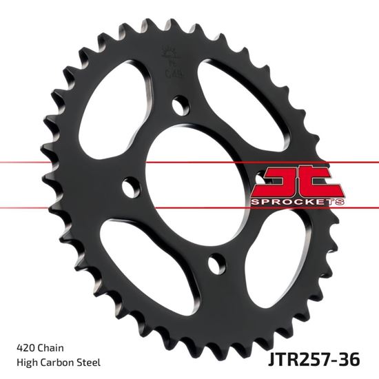 Picture of JT Rear Sprocket Honda C70 80-82, C70 Cub 83-86,  (257-36) (Single)