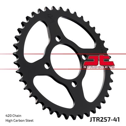 Picture of JT Rear Sprocket Honda C50 75-80, C50E Super Cub 84-85, C50E/LAG 88 (257-41) (Single)
