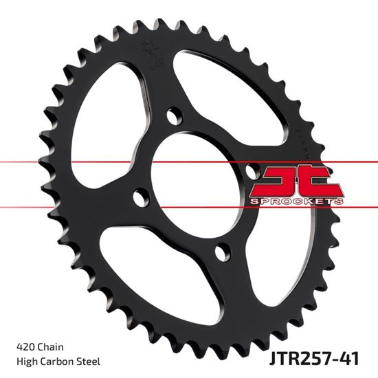 Picture of JT Rear Sprocket Honda C50 75-80, C50E Super Cub 84-85, C50E/LAG 88 (257-41) (Single)