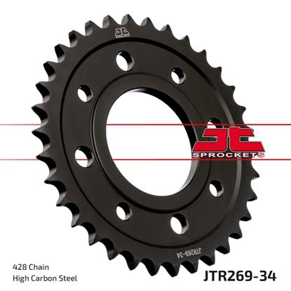 Picture of JT Rear Sprocket Honda H100S 84-93, CG125 77-84, CD185T 78-82, CD200T 80-85 (269-34) (Single)