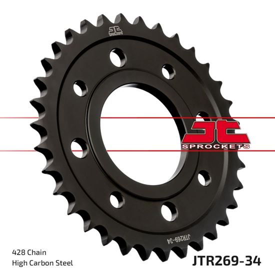 Picture of JT Rear Sprocket Honda H100S 84-93, CG125 77-84, CD185T 78-82, CD200T 80-85 (269-34) (Single)