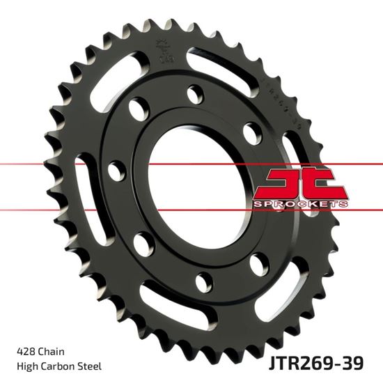 Picture of JT Rear Sprocket Honda CB125T 78-82, Kymco 125 Pulsar 01-05 (269-39) (Single)