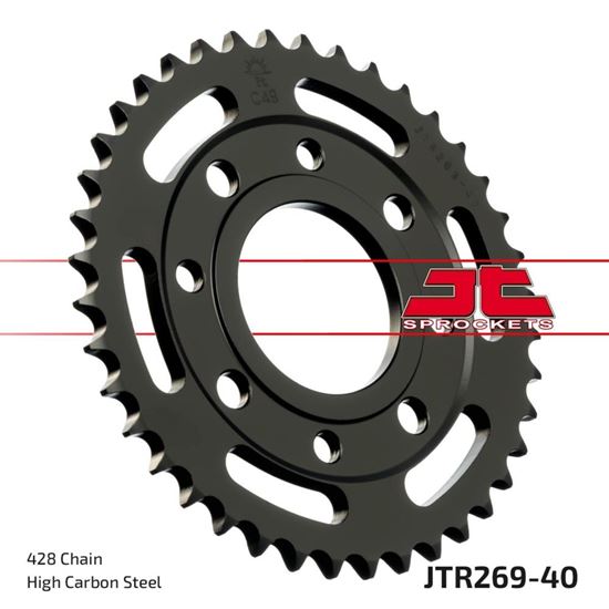 Picture of JT Rear Sprocket Honda CB125S 75-79 (269-40) (Single)