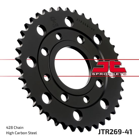 Picture of JT Rear Sprocket Honda CG125 85-98, Kymco 125 Hipster 01-04, 125 Pulsar II 08-10 (269-41) (Single)