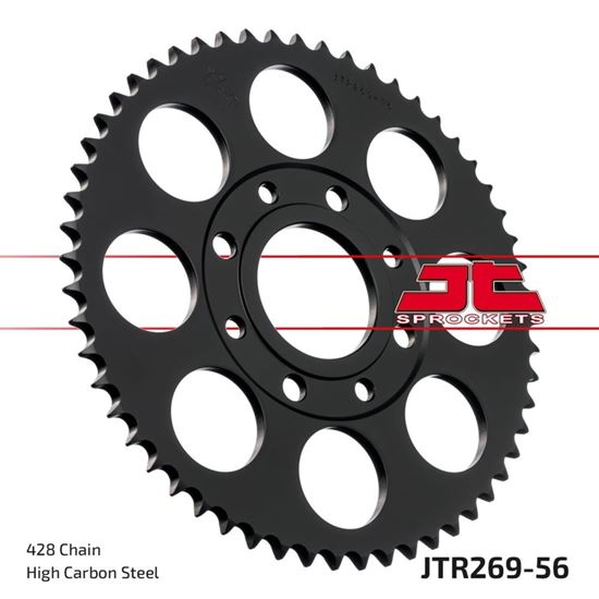 Picture of JT Rear Sprocket Honda CT200 82-89, Kreidler 125 Enduro 08-11, 125 Street DD 09-10 (269-56) (Single)