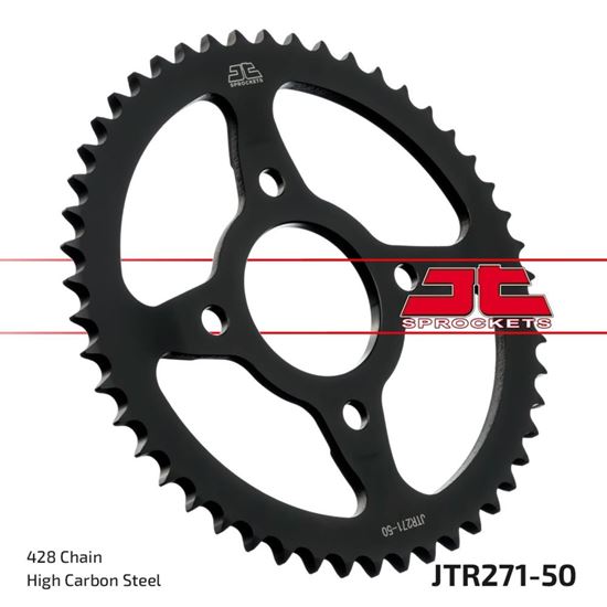 Picture of JT Rear Sprocket Honda CLR125 98-03, NX125 Transcity 89-98 (Dished Sprocket) (271-50) (Single)