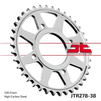 Picture of JT Rear Sprocket Honda CB250K 75, CB250 G5 75-77, CB400/4 75-79 (278-38) (Single)