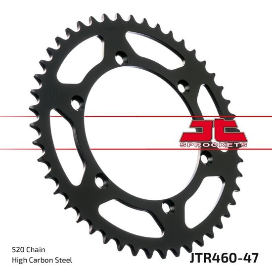Picture of JT Rear Sprocket Kawasaki KX125 85-89, 99, KDX200 89-06, KX250 87-89, KX500 87-04 (460-47) (Single)
