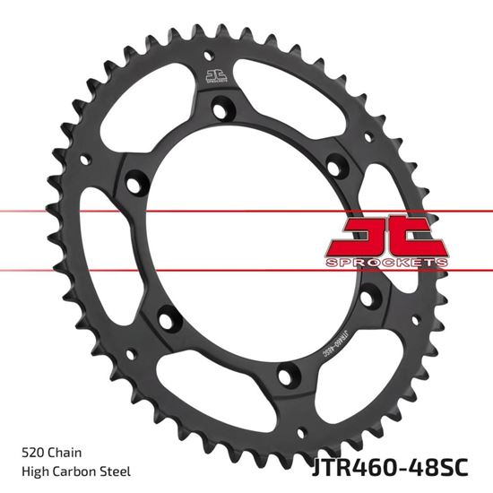 Picture of JT Rear Sprocket Kawasaki KX125 90-91, 98, KDX200 83-88, KX250 82, 86, KX250F 04-10 (Self Cleaning) (460-48) (Single)