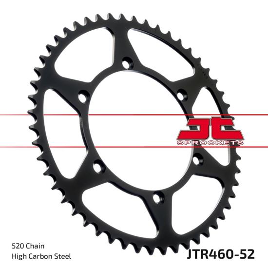 Picture of JT Rear Sprocket Kawasaki KX125 80, KDX175 79-82 (460-52) (Single)