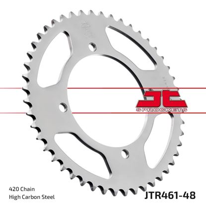 Picture of JT Rear Sprocket Kawasaki KX80 88 (461-48) (Single)