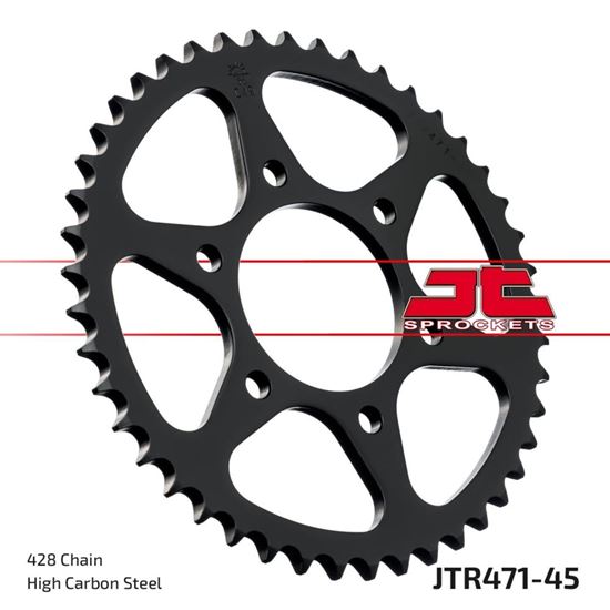 Picture of JT Rear Sprocket Kawasaki KE175B 76-78 (471-45) (Single)
