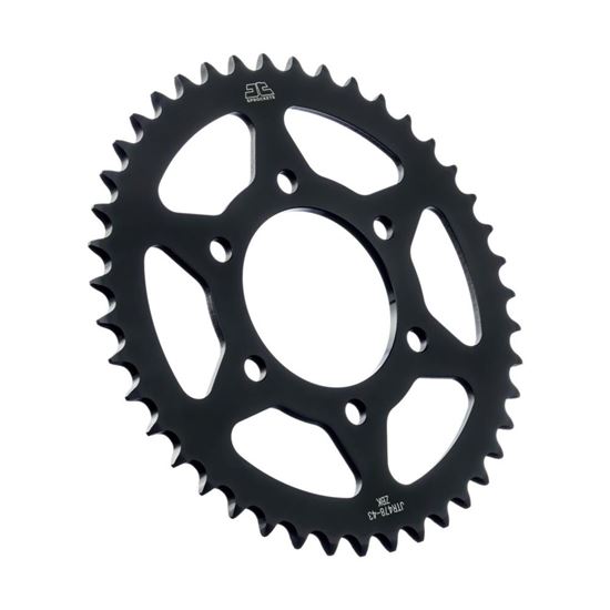 Picture of JT Rear Sprocket Kawasaki ZX-6R 07-17, ZX-6RR 05-06, ZX-6R(636) 13-23, Z750 04-12 (Black Zinc) (478-43) (Single)