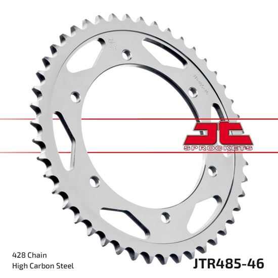 Picture of JT Rear Sprocket Gilera 125 Cougar 01, 125 KK/KZ 86-89 (485-46) (Single)