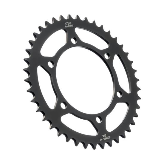Picture of JT Rear Sprocket Kawasaki EX300 Ninja 13-17, Z300(ER300) 15-18, ER500 97-06, GPZ500S 87-93 (Black Zinc) (486-42) (Single)