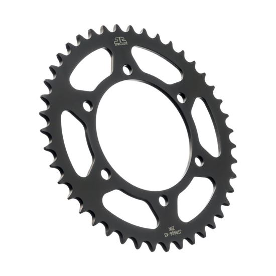 Picture of JT Rear Sprocket Kawasaki EX250 Ninja 08-12, Yamaha MT-03 16-22, YZF-R3 15-22 (Black Zinc) (486-43) (Single)