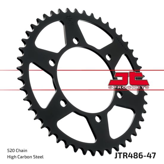 Picture of JT Rear Sprocket Kawasaki ZZR250 90-03 (486-47) (Single)