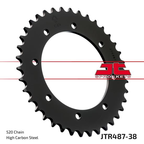 Picture of JT Rear Sprocket Kawasaki BJ250 95-00 (487-38) (Single)