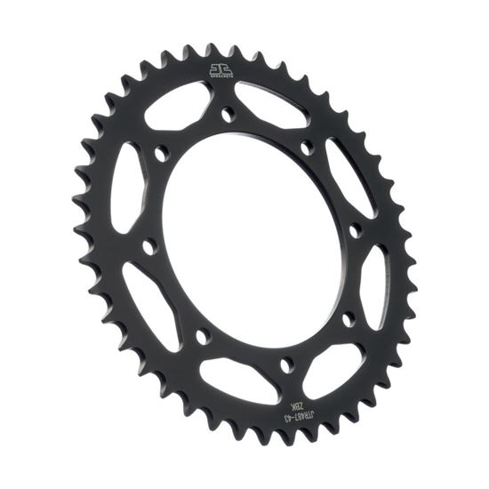 Picture of JT Rear Sprocket Kawasaki KLR650 87-18, KLX650 93-01 (Black Zinc) (487-43) (Single)
