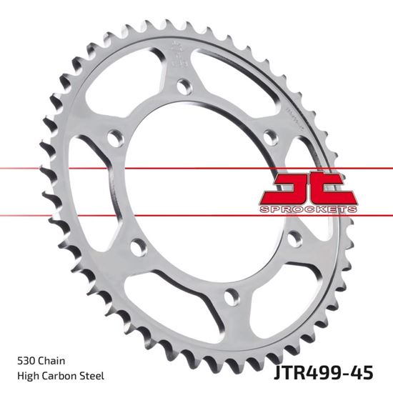 Picture of JT Rear Sprocket Kawasaki ZZR600 90-92 (499-45) (Single)