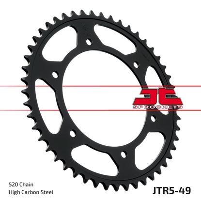 Picture of JT Rear Sprocket Aprilia Moto 6.5 95-99 (5-49) (Single)