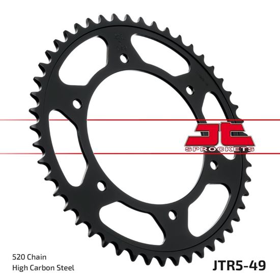Picture of JT Rear Sprocket Aprilia Moto 6.5 95-99 (5-49) (Single)