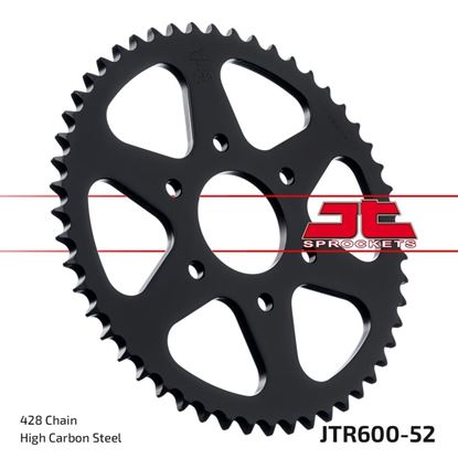 Picture of JT Rear Sprocket Gilera 125RRT 87, 125 RTX 85-88, 125RX Arizona 86-88 (600-52) (Single)