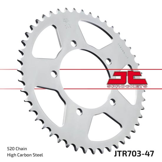 Picture of JT Rear Sprocket Aprilia 650 Xmoto 07-08 (703-47) (Single)