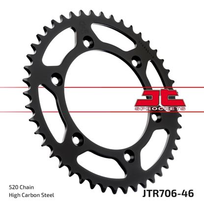 Picture of JT Rear Sprocket Aprilia 450 SXV 06-12, 550 SXV 06-12 (706-46) (Single)