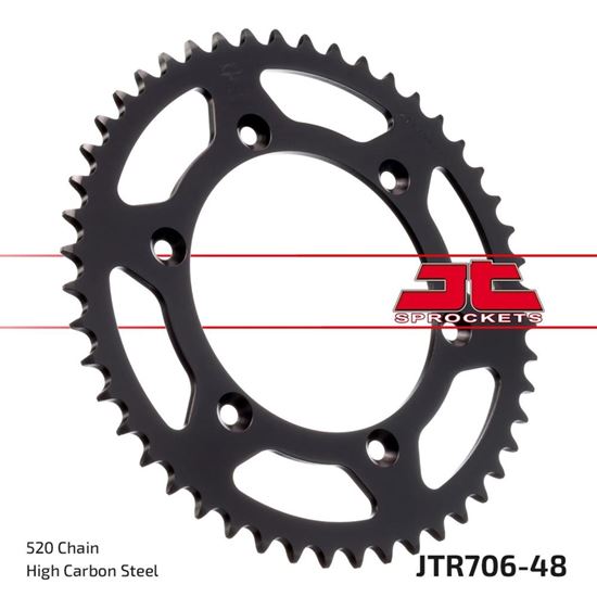 Picture of JT Rear Sprocket Aprilia 450 RXV 06-12, 550 RXV 06-12 (706-48) (Single)