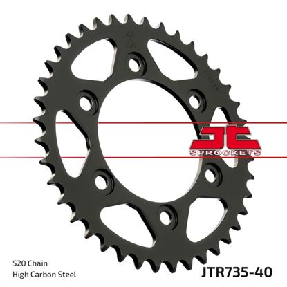 Picture of JT Rear Sprocket Ducati 750 Sport 02, 750SS 99-02, 900SS 98-02, 907 Paso Sports 90-93 (735-40) (Single)