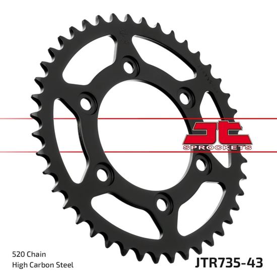 Picture of JT Rear Sprocket Ducati 400SS Junior Super Sport 92-96, 600 Monster 95-98 (735-43) (Single)