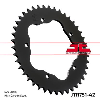 Picture of JT Rear Sprocket Ducati 800 Monster S2R 05-07, 800 Monster 2SR Dark 06 (751-42) (Single)