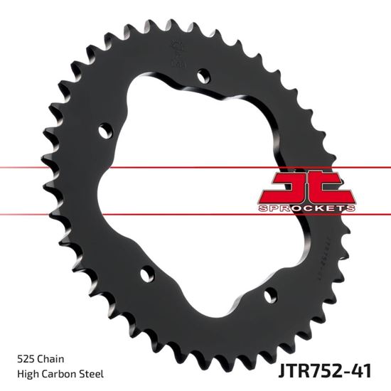 Picture of JT Rear Sprocket Ducati 796 Hypermotard 10-12, 1000 Monster S2R 06-08, 1100 Hypermotard 10-12 (752-41) (Single)