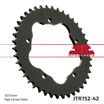 Picture of JT Rear Sprocket Ducati 848 Streetfighter 12-15, 1100 Multistrada 07-09, 1100 Hypermotard 08-09 (752-42) (Single)